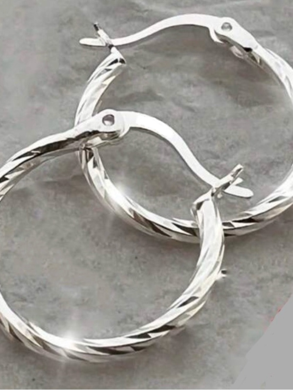 925 Sterling Silver Hoop Earrings